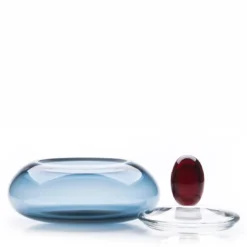 Contenitore Kountess rosso-blu con coperchio