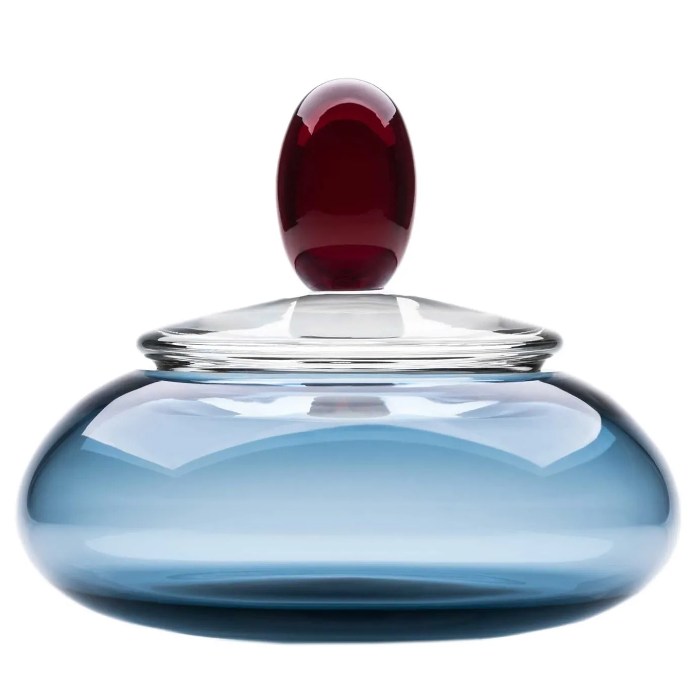 Contenitore Kountess rosso-blu con coperchio