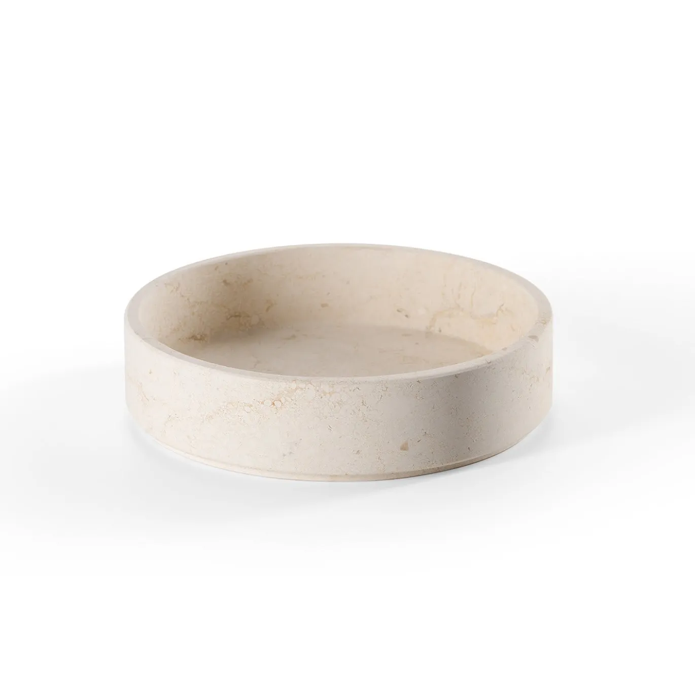 Contenitore medio Pietra L09 in marmo Crema d'Orcia di Piero Lissoni