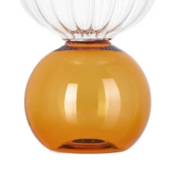 Contenitore per acqua Wonder Crystal in vetro borosilicato ambra e trasparente