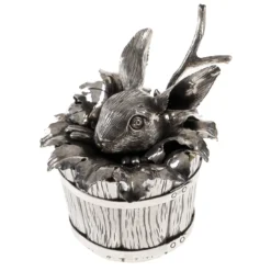 Contenitore per zucchero in argento Sterling Bunny