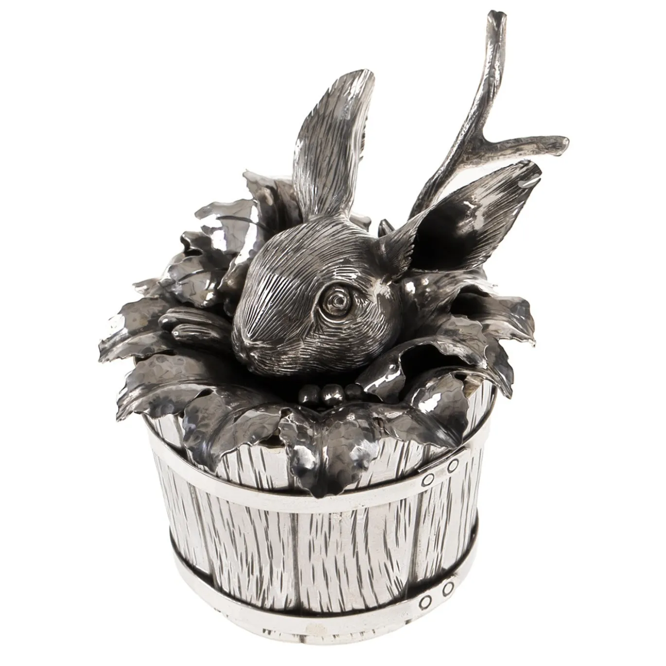 Contenitore per zucchero in argento Sterling Bunny