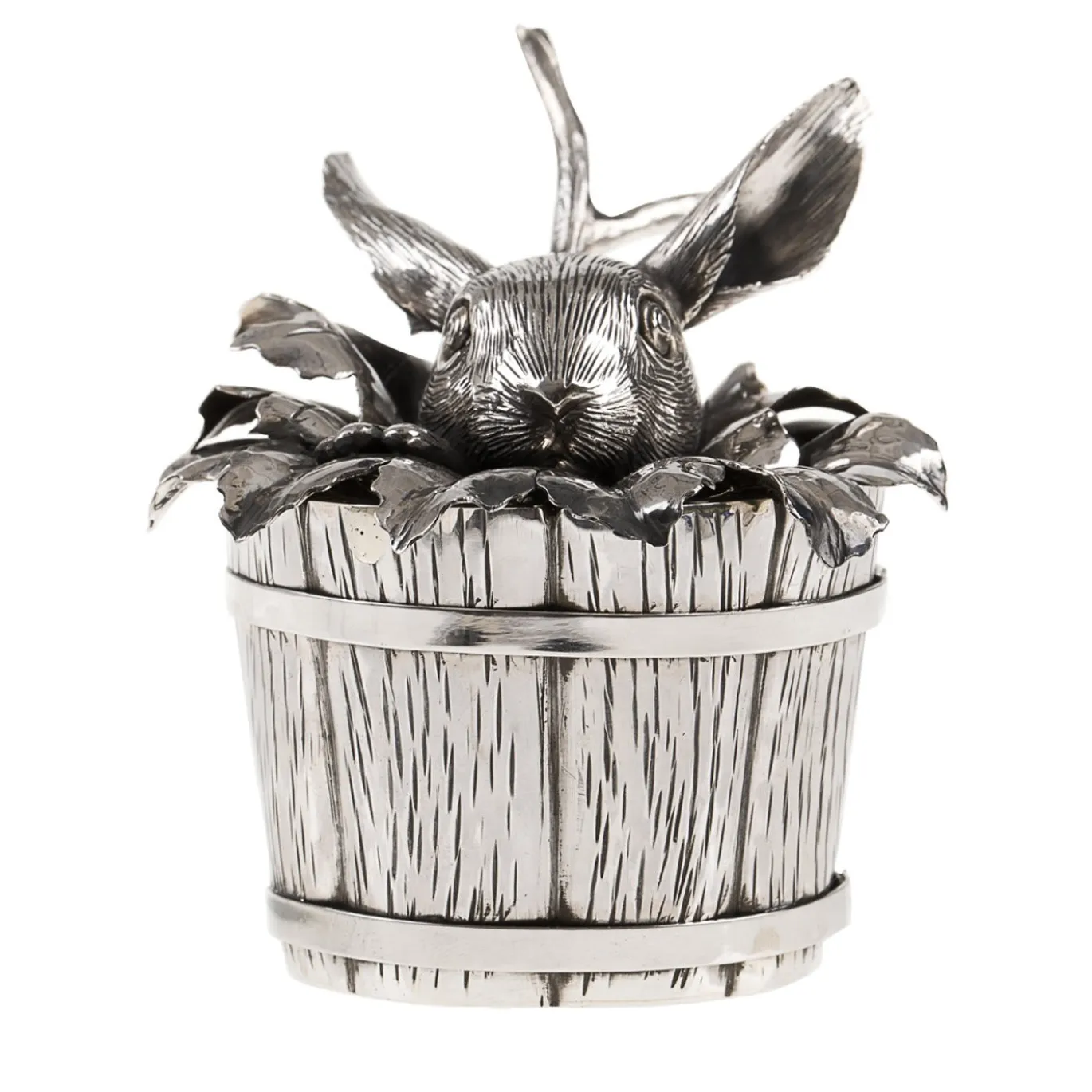 Contenitore per zucchero in argento Sterling Bunny