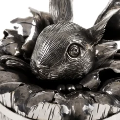 Contenitore per zucchero in argento Sterling Bunny