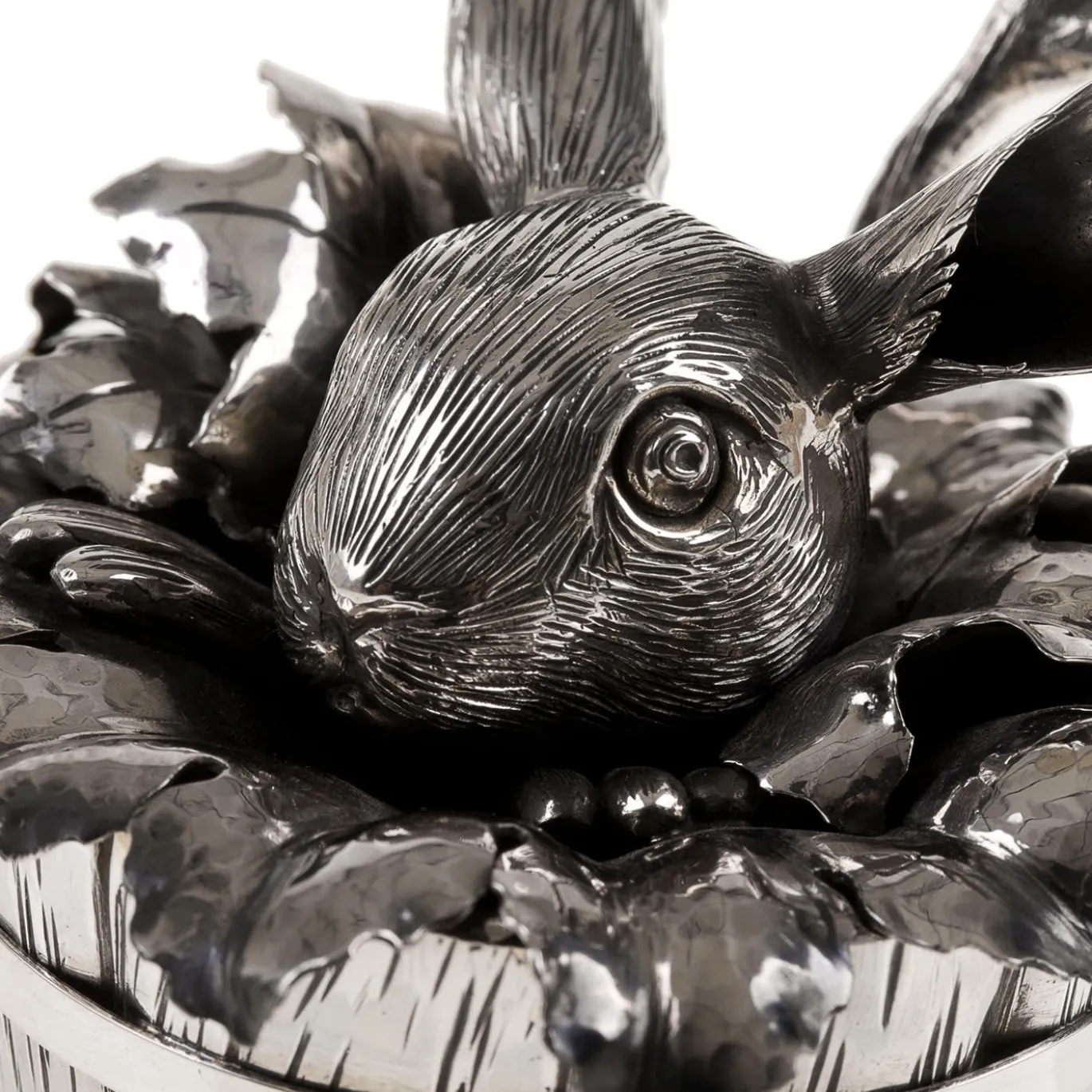 Contenitore per zucchero in argento Sterling Bunny