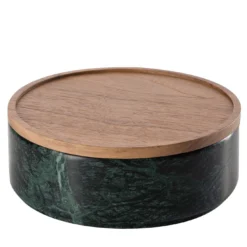 Contenitore piccolo Pietra L09 in marmo Nero Marquinia di Piero Lissoni