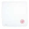 Corallo Rosa Set di 6 tovaglioli bianchi con frange