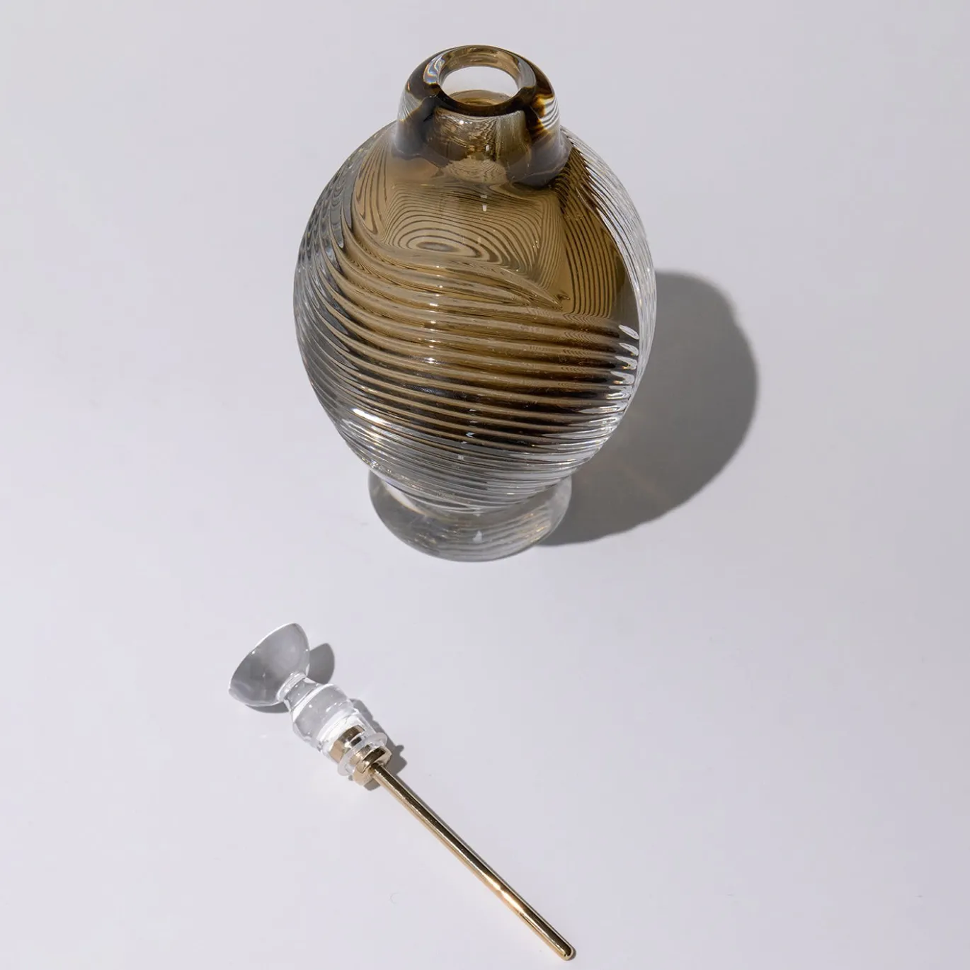 Cor Fumèdor Bottiglia in cristallo grigio fumé