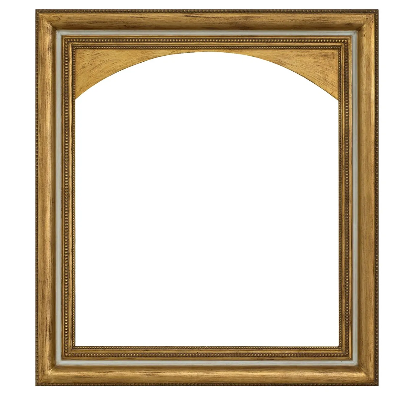 Cornice ad arco Salvator Rosa oro e avorio