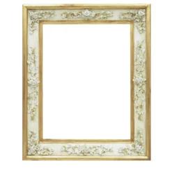 Cornice con fiori dorati