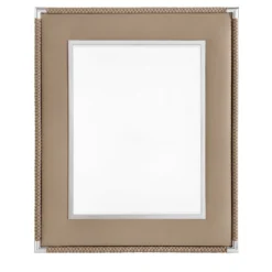 Cornice per foto Thea grande in pelle taupe #2