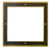 Cornice quadrata nera e dorata Ebony Star