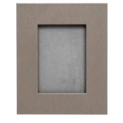 Cornice rettangolare piccola in pelle color taupe