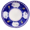 Cortile Set di 6 piatti da portata rotondi blu 38 cm