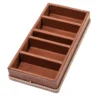 Custodia a 5 scomparti per occhiali beige