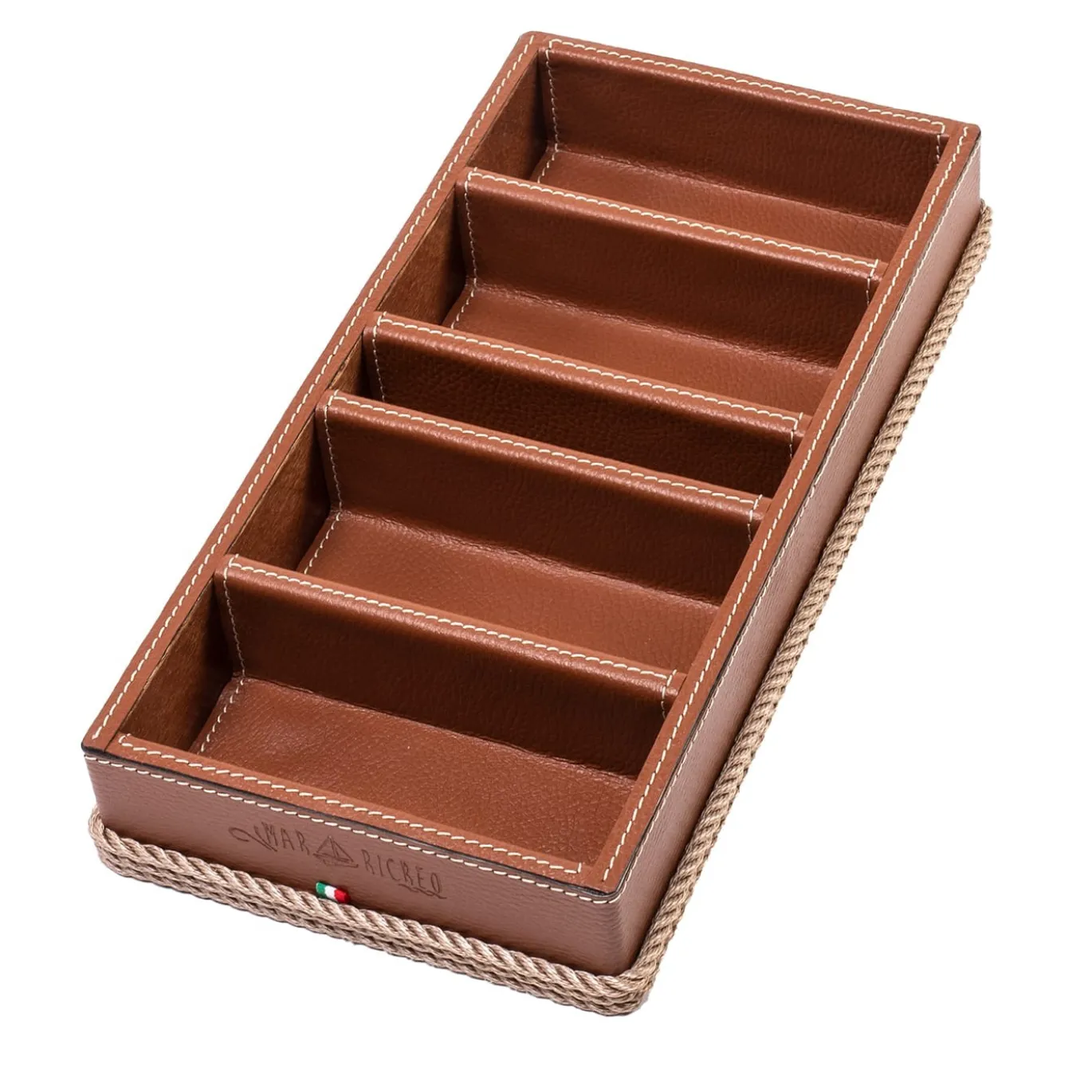 Custodia a 5 scomparti per occhiali beige