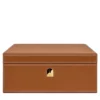 Custodia in pelle marrone per orologi
