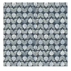Daamè Set di 25 piastrelle quadrate blu #2