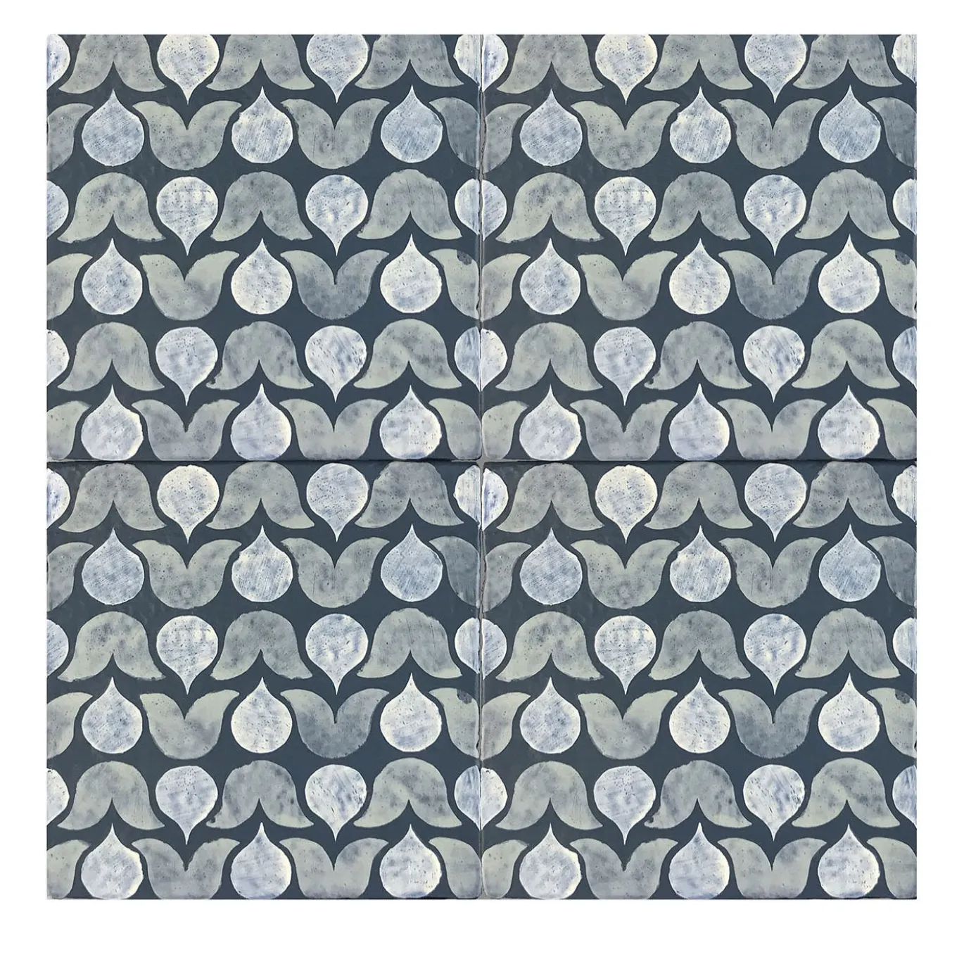 Daamè Set di 25 piastrelle quadrate blu #2