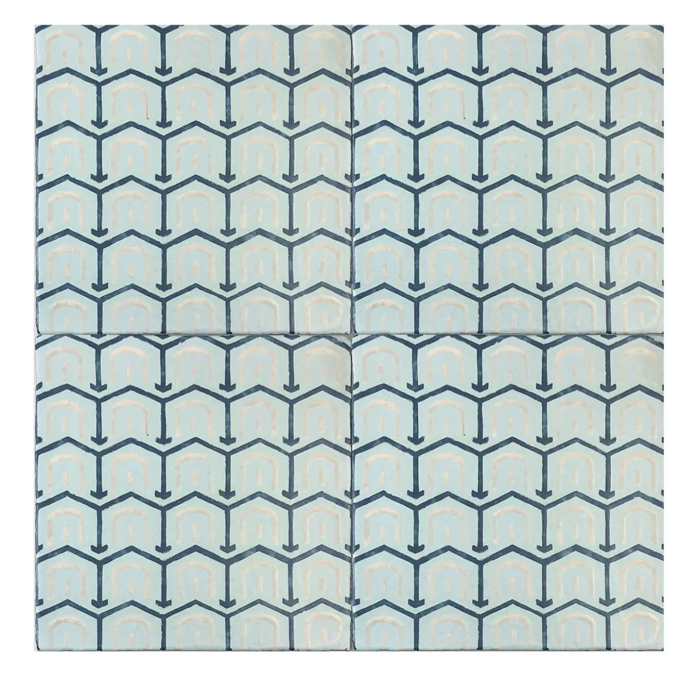 Daamè Set di 25 piastrelle quadrate di colore azzurro #2