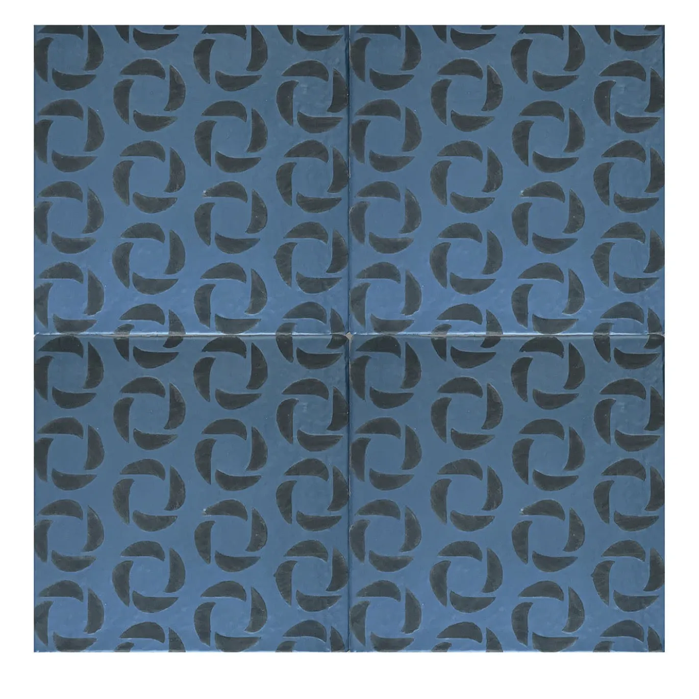 Daamè Set di 25 piastrelle quadrate blu #3