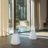 Dada Glass Bianco Tavolo da Ping Pong