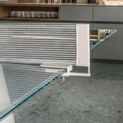 Dada Glass Bianco Tavolo da Ping Pong
