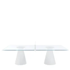 Dada Glass Bianco Tavolo da Ping Pong