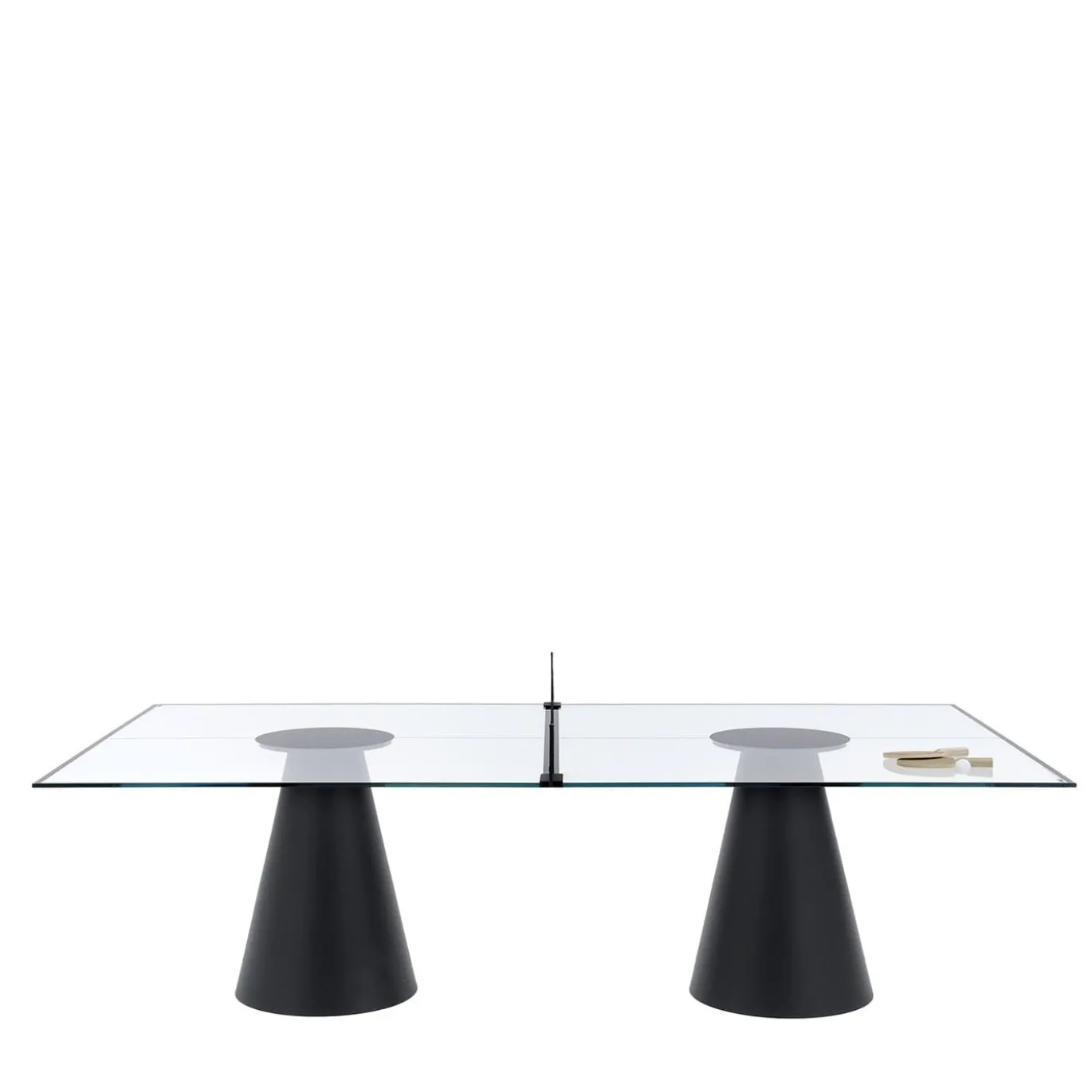 Dada Glass Nero Tavolo da Ping Pong