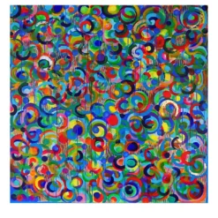 Danza dei colori Pittura acrilica di piccole dimensioni