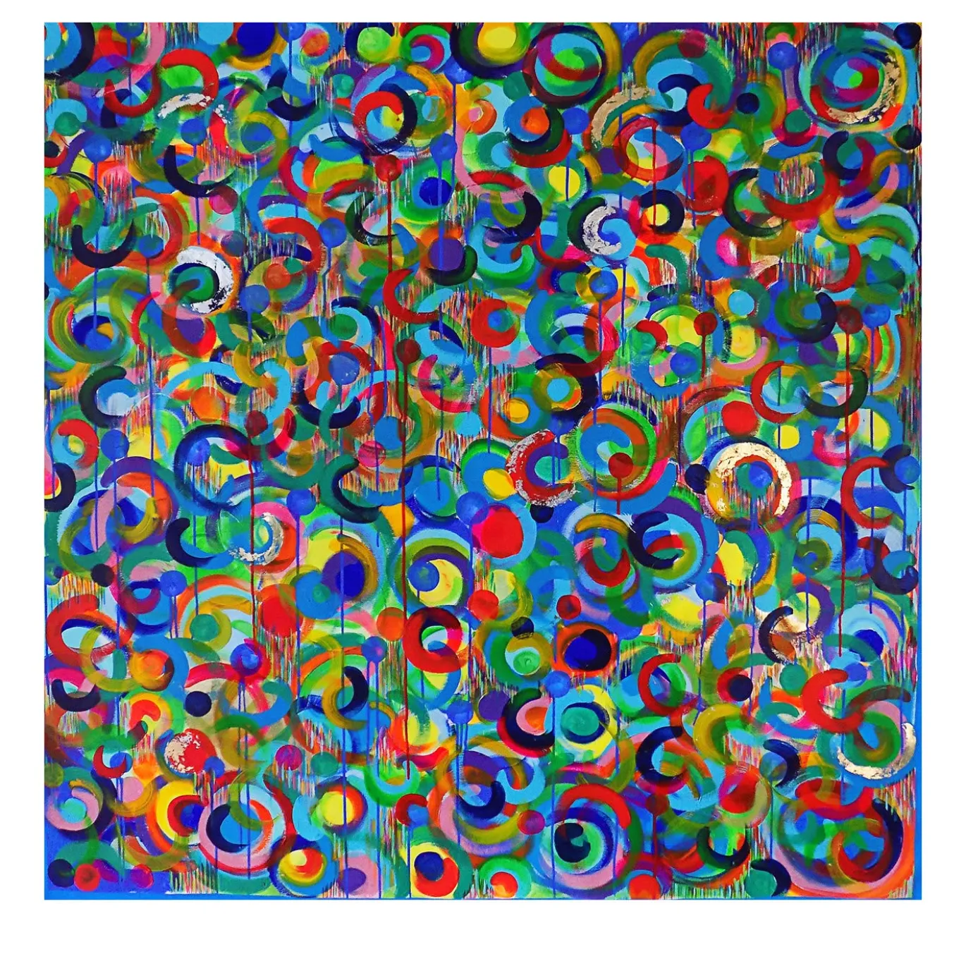 Danza dei colori Pittura acrilica di piccole dimensioni