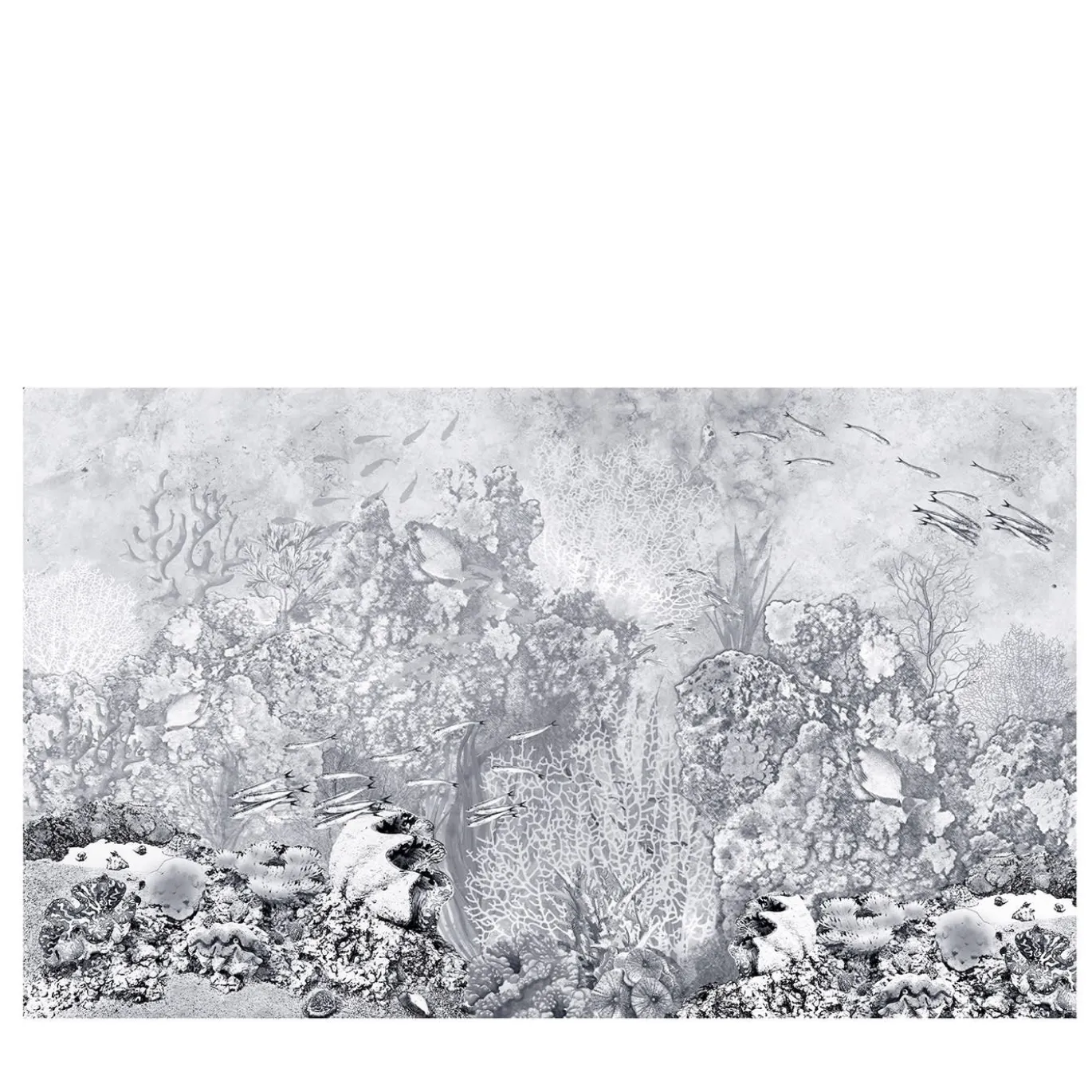Dietro la carta da parati grigia Reef