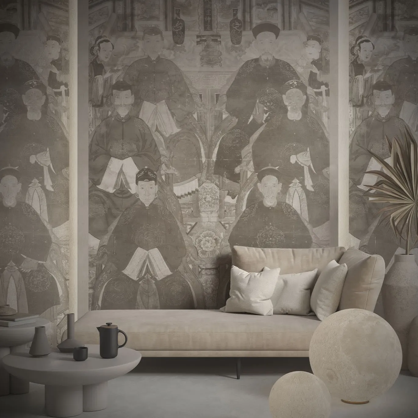 Dinastia Cinese Gray Timeless 23 Carta da parati