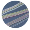 Dipinto astratto rotondo Planet Blue Jeans