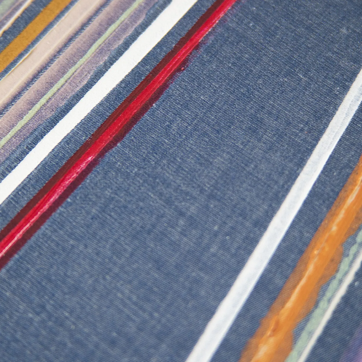 Dipinto astratto rotondo Planet Blue Jeans
