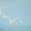 Dipinto Figurativo Golden Flight ad olio e foglia d'oro su lino belga