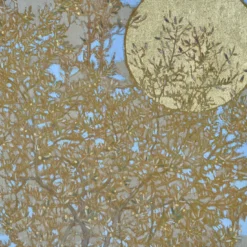 Dipinto Figurativo Wonder ad Olio e Foglia d'Oro su lino belga