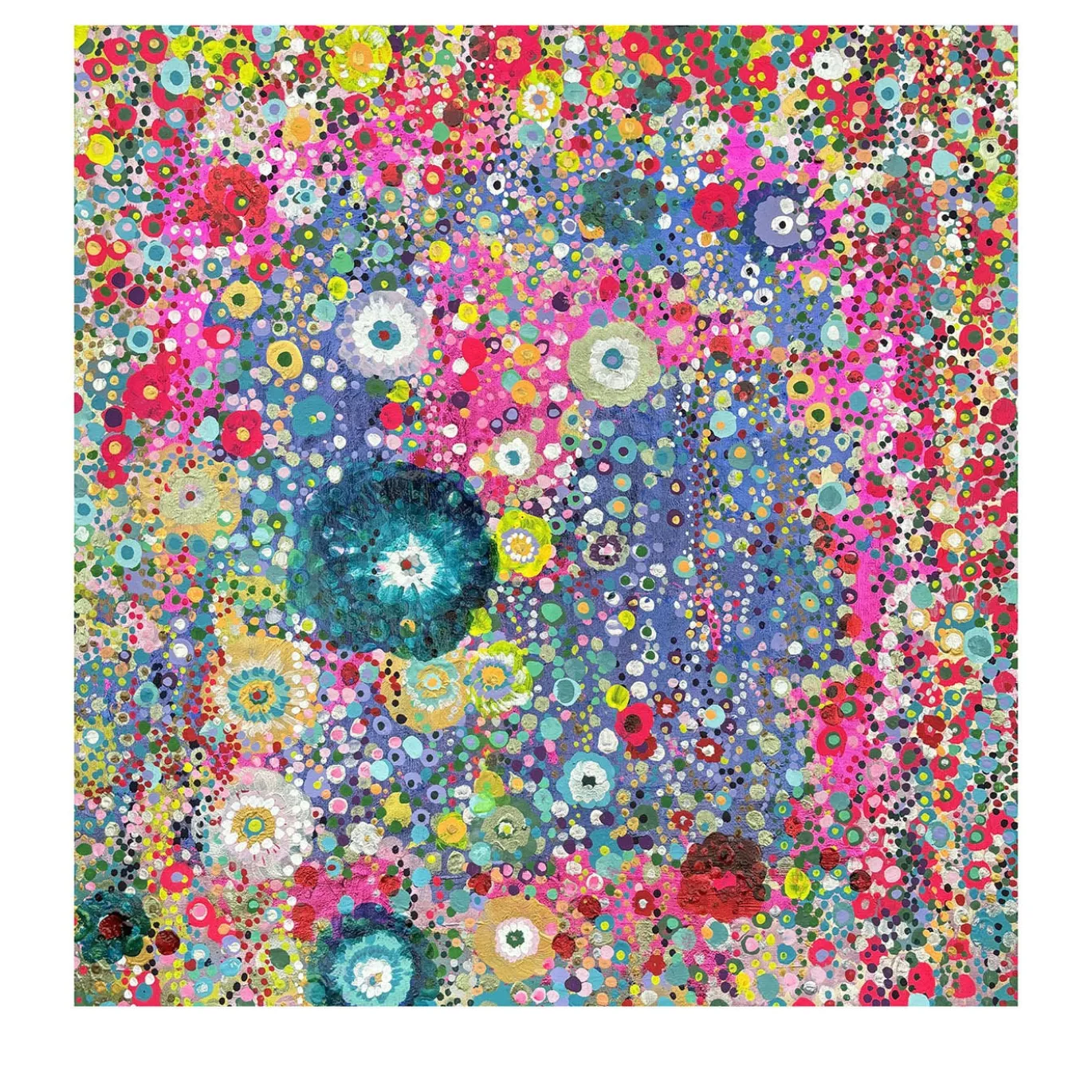 Dipinto Flowers Red and Blue