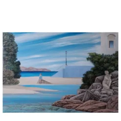 Dipinto L'accappatoio Blu