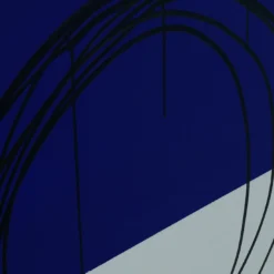 Dipinto Tensione su Blu Notte e Grigio Perla di Giuseppe Caiafa
