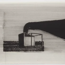 Dipinto Untitled a carboncino su carta di Marco Tirelli