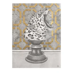 Disegno Giaguaro su piedistallo