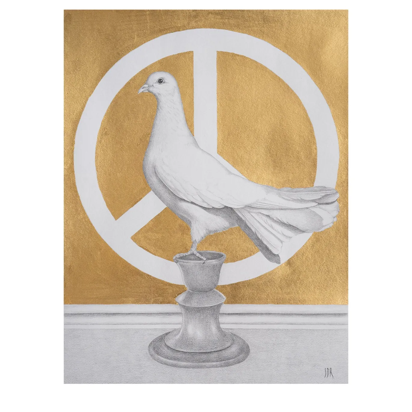 Disegno Pace su Piedistallo