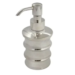 Dispenser per sapone Bamboo in ottone argentato