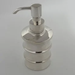 Dispenser per sapone Bamboo in ottone argentato