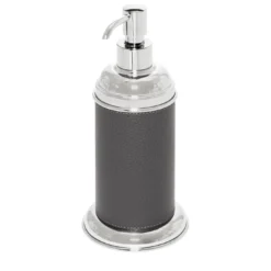 Dispenser per Sapone Dubai in Pelle Grigia #1