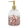 Dispenser per sapone Fragranze in vetro con motivo Corallo Rosso