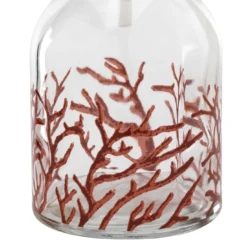 Dispenser per sapone Fragranze in vetro con motivo Corallo Rosso