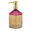 Dispenser per sapone Fragranze in vetro Ambra e Fucsia