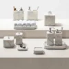 Dispenser per Sapone Polo in Marmo Arabescato Bianco